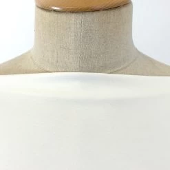 Opulence -Croft Mill opulence white fluid bridal satin dress fabric maneqiun close up fabric photo