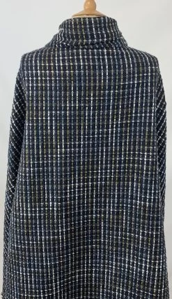 Palermo - New York -Croft Mill palermo new york navy tweed jacketing coating fabric drape