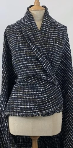 Palermo - New York -Croft Mill palermo new york navy tweed jacketing coating fabric dress
