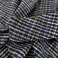 Palermo - New York -Croft Mill palermo new york navy tweed jacketing coating fabric fold