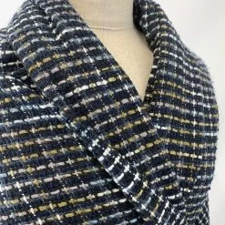 Palermo - New York -Croft Mill palermo new york navy tweed jacketing coating fabric neck