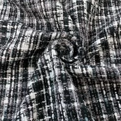 Palermo - Seattle -Croft Mill palermo seattle chunky black and white tweed jacketing coating fabric swirl