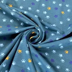 Paws Jersey 9 Paws Jersey -Croft Mill paws jersey cotton elastane paw print oeko tex 100 jersey fabric cud