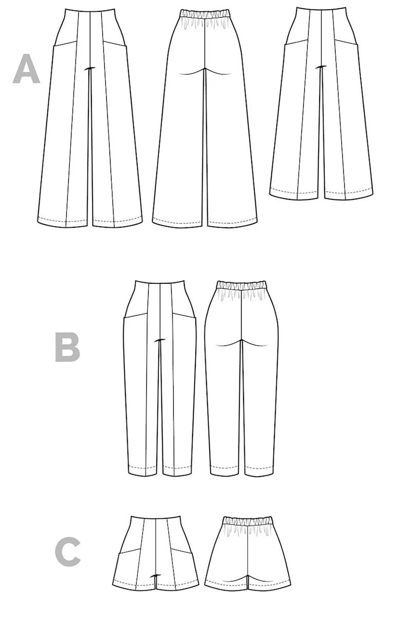 Closet Core Patterns - Pietra Trousers & Shorts Pattern (Sizes 0-20) 12 Closet Core Patterns - Pietra Trousers & Shorts Pattern (Sizes 0-20) - Image 10