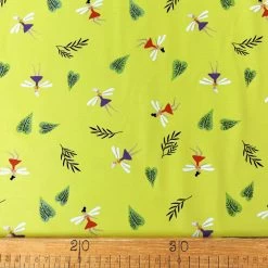 Premier Jersey - Glitter Fairy 9 Premier Jersey - Glitter Fairy -Croft Mill pignmented print cotton elastane jersey green fairy glitter ruler