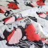 Pima Cotton Lawn - Elegant Poppy 1 Pima Cotton Lawn - Elegant Poppy -Croft Mill pima cotton lawn elegant poppy