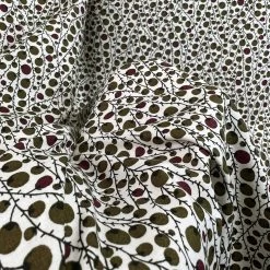 Pima Cotton Lawn - Cherry Berry Olive