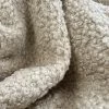 Plain Boucle - Cream -Croft Mill plain boucle cream stone beige dressmaking fabric cu