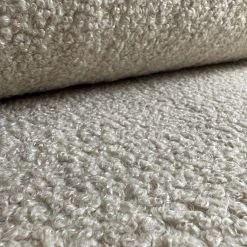 Plain Boucle - Cream -Croft Mill plain boucle cream stone beige dressmaking fabric cu2