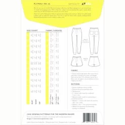 Closet Core Patterns - Plateau Joggers Pattern (Sizes 0-20) -Croft Mill plateau joggers by closet core patterns 8