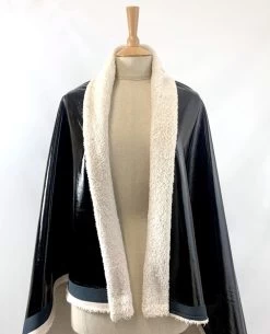 Pleather Teddy 11 Pleather Teddy -Croft Mill pleather teddy fur lined faux leather fabric manequin fabric photo