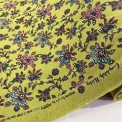 Paisley French Terry Lime