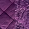 Double Dabble - Plum 2 Double Dabble - Plum -Croft Mill polyester 2oz waddded diamon quilting fur lined double dabble damson
