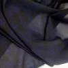 JK - Midnight Chance -Croft Mill polyester chiffon dress fabric indogo black midnight chance close up