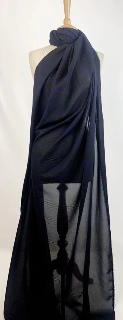 JK - Midnight Chance 9 JK - Midnight Chance -Croft Mill polyester chiffon dress fabric indogo black midnight chance dress