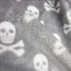 Double Sided Fleece - Skulls -Croft Mill polyester double sided cuddles fleece skull and crossbones full