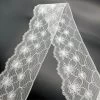 Polyester Flat Lace Trim - Bronte - White 2 Polyester Flat Lace Trim - Bronte - White -Croft Mill polyester flat lace trim bronte white fold