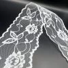 Polyester Flat Lace Trim - Grace - White 1 Polyester Flat Lace Trim - Grace - White -Croft Mill polyester flat lace trim grace white fold