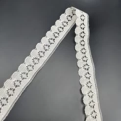 Polyester Flat Lace Trim - Sasha - Ivory