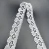 Polyester Flat Lace Trim - Sophie - Soft White -Croft Mill polyester flat lace trim sophie soft white fold
