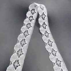 Polyester Flat Lace Trim - Sophie - Soft White