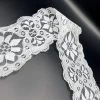 Polyester Flat Lace Trim - Summer - White 1 Polyester Flat Lace Trim - Summer - White -Croft Mill polyester flat lace trim summer white fold