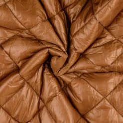 Quilted Crystal - Tan 10 Quilted Crystal - Tan -Croft Mill polyester plain diamond quilted fabric crystal tan twist