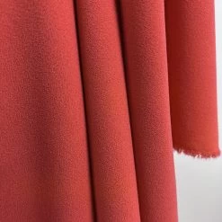 Triple Crepe - Strawberry -Croft Mill polyester triple crepe fabric strawberry hang2
