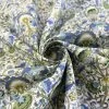 Poplin Styles - Eastern Trellis -Croft Mill poplin styles eastern trellis floral green blue cotton poplin dress craft fabric twist