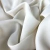Monaco Crepe - New Ivory -Croft Mill prestige ivory polyester crepe dressmaking fabric cu