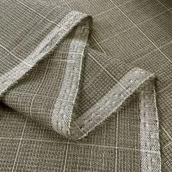 Prime Time 10 Prime Time -Croft Mill prime time check beige green wool suiting fabric fold