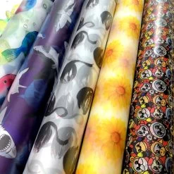 Printed PU Polyurethane - Shark 11 Printed PU Polyurethane - Shark -Croft Mill printed pu polyurethane fish shark swan flower monkey coat bag material group2