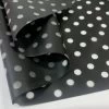 Printed PU Polyurethane - Polka - Black 2 Printed PU Polyurethane - Polka - Black -Croft Mill printed pu polyurethane polka black fabric cu
