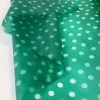 Printed PU Polyurethane – Polka – Green -Croft Mill printed pu polyurethane polka green fabric cu2