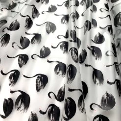 Printed PU Polyurethane - Swan -Croft Mill printed pu polyurethane swan coat bag material cu2