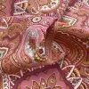 Printed Canvas - Jo Pink 1 Printed Canvas - Jo Pink -Croft Mill printed canvas jo pink paisley patterned cotton duck fabric cu