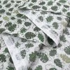Rudiments - Bamako -Croft Mill printed cotton dress fabric rudiments green leaves bamako fold