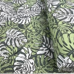 Rudiments - Philo Green -Croft Mill printed cotton dress fabric rudiments philo green bolt