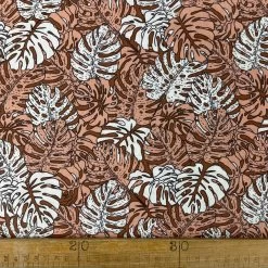 Rudiments - Philo Rust 9 Rudiments - Philo Rust -Croft Mill printed cotton dress fabric rudiments philo rust ruler
