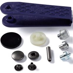 Prym - Anorak Press Fasteners - Black (15mm) 6 Prym - Anorak Press Fasteners - Black (15mm) -Croft Mill prym anorak press fasteners pack 0f 10 black all