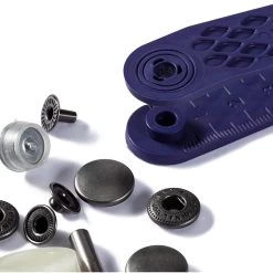 Prym - Anorak Press Fasteners - Black (15mm) 7 Prym - Anorak Press Fasteners - Black (15mm) -Croft Mill prym anorak press fasteners pack 0f 10 black all2