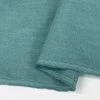 Pure Linen - Teal -Croft Mill pure linen teal 100 plain dyed linen suiting fabric close up fabric photo 1