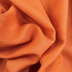 Pure Linen - Orange 8 Pure Linen - Orange -Croft Mill pure linen orange dressmaking fabric cu