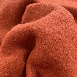 Pure Luxury - Boiled Wool - Pumpkin -Croft Mill pure luxury boiled wool pumpkin orange coating fabric cu