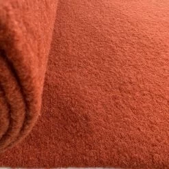 Pure Luxury - Boiled Wool - Pumpkin -Croft Mill pure luxury boiled wool pumpkin orange coating fabric roll