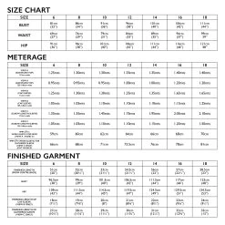 Tessuti - Rae Top Sewing Pattern (Sizes 6-18) -Croft Mill rae top size chart gallery