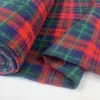 Ralph - Blue Plaid -Croft Mill ralph blue plaid red green check wool mix material roll