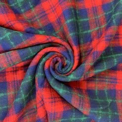 Ralph - Blue Plaid 5 Ralph - Blue Plaid -Croft Mill ralph blue plaid red green check wool mix material swirl