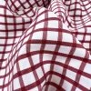 Bakers Dozen -Croft Mill red and white checked cotton shirting fabric bakers dozen cu
