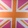 Riley Blake - Union Jack Flag - Pink, Orange & White 2 Riley Blake - Union Jack Flag - Pink, Orange & White -Croft Mill riley blake union jack flag pink orange white cotton dress fabric s